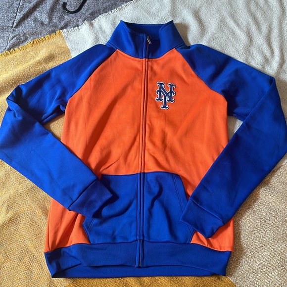 <3 Victoria's Secret PINK METS BLING TRACK JACKET - Picture 6 of 9